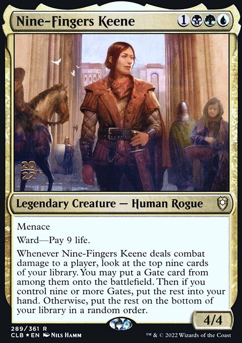 Nine-Fingers Keene, Battle for Baldur's Gate Promos #289s, Magic: The Gathering card