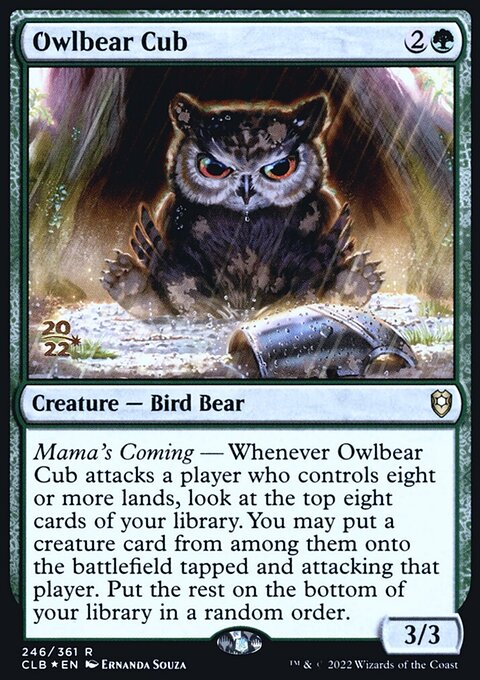 Owlbear Cub, Battle for Baldur's Gate Promos #246s, Magic: The Gathering card