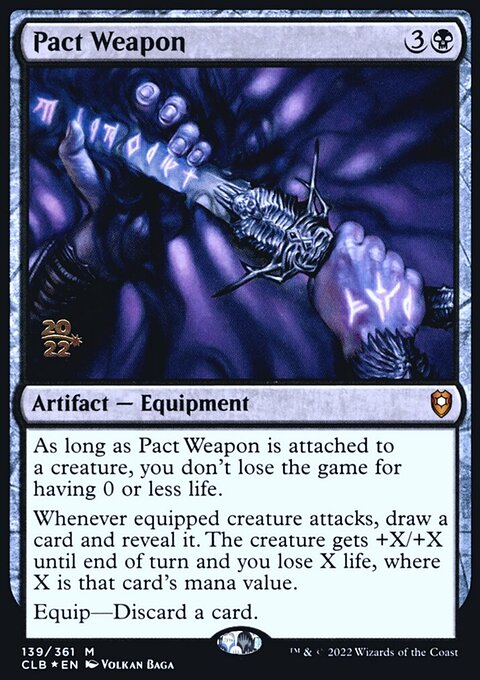 Pact Weapon, Battle for Baldur's Gate Promos #139s, Magic: The Gathering card