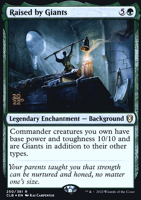 Raised by Giants, Battle for Baldur's Gate Promos #250s, Magic: The Gathering card