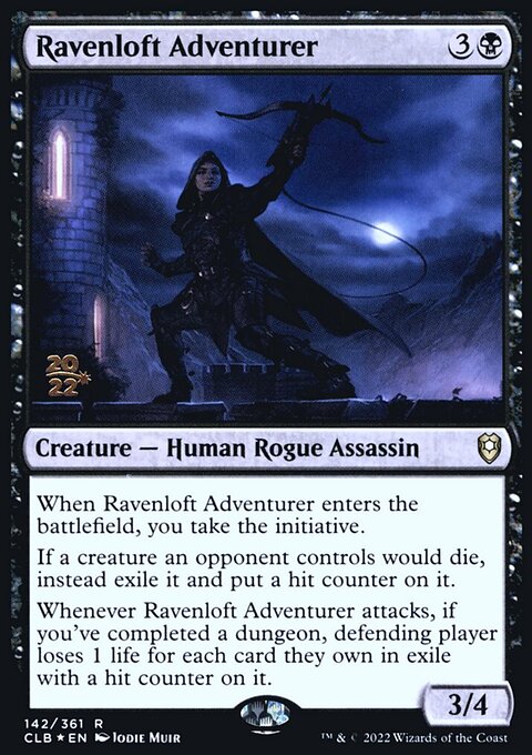 Ravenloft Adventurer, Battle for Baldur's Gate Promos #142s, Magic: The Gathering card