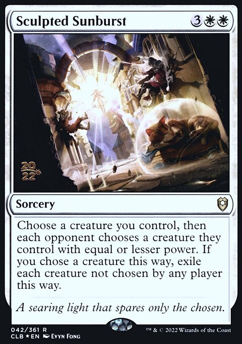 Sculpted Sunburst, Battle for Baldur's Gate Promos #42s, Magic: The Gathering card