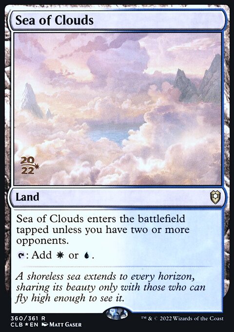 Sea of Clouds, Battle for Baldur's Gate Promos #360s, Magic: The Gathering card