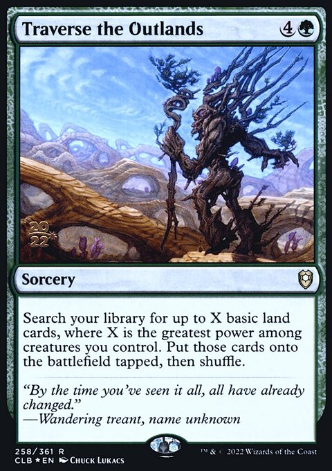 Traverse the Outlands, Battle for Baldur's Gate Promos #258s, Magic: The Gathering card