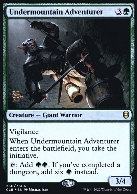Undermountain Adventurer, Battle for Baldur's Gate Promos #260s, Magic: The Gathering card