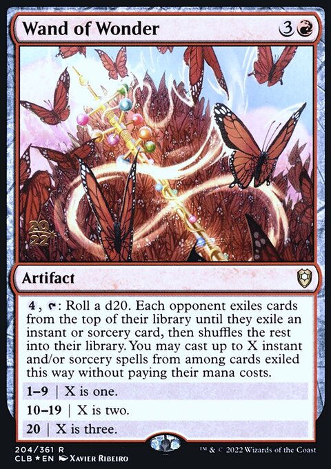 Wand of Wonder, Battle for Baldur's Gate Promos #204s, Magic: The Gathering card