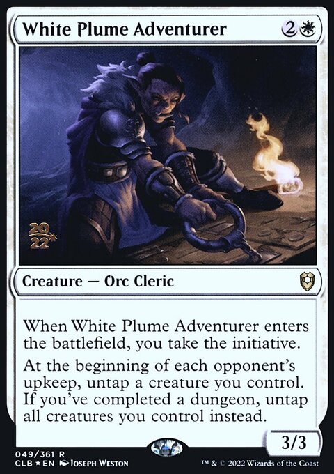 White Plume Adventurer, Battle for Baldur's Gate Promos #49s, Magic: The Gathering card
