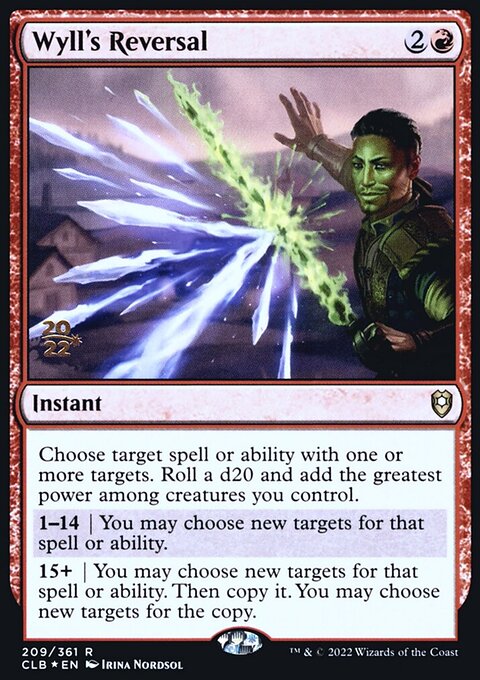 Wyll's Reversal, Battle for Baldur's Gate Promos #209s, Magic: The Gathering card