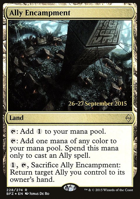 Ally Encampment, Battle for Zendikar Promos #228s, Magic: The Gathering card