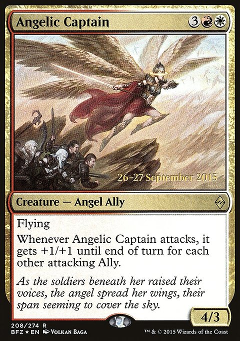Angelic Captain, Battle for Zendikar Promos #208s, Magic: The Gathering card