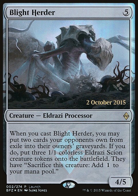 Blight Herder, Battle for Zendikar Promos #2, Magic: The Gathering card