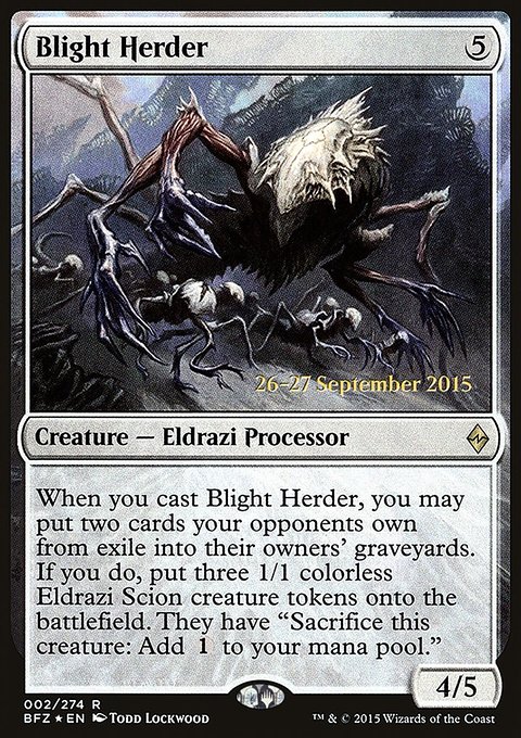 Blight Herder, Battle for Zendikar Promos #2s, Magic: The Gathering card