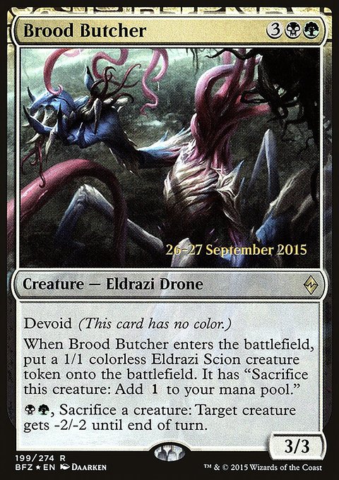 Brood Butcher, Battle for Zendikar Promos #199s, Magic: The Gathering card