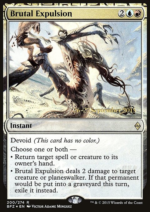 Brutal Expulsion, Battle for Zendikar Promos #200s, Magic: The Gathering card