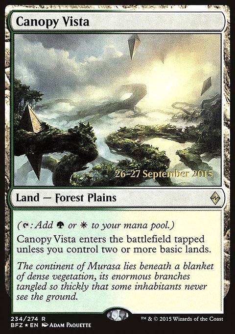 Canopy Vista, Battle for Zendikar Promos #234s, Magic: The Gathering card