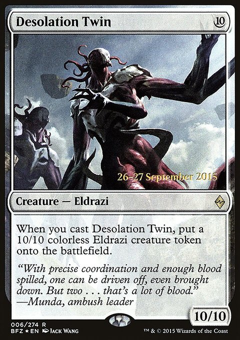 Desolation Twin, Battle for Zendikar Promos #6s, Magic: The Gathering card