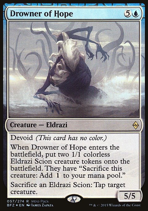 Drowner of Hope, Battle for Zendikar Promos #57, Magic: The Gathering card