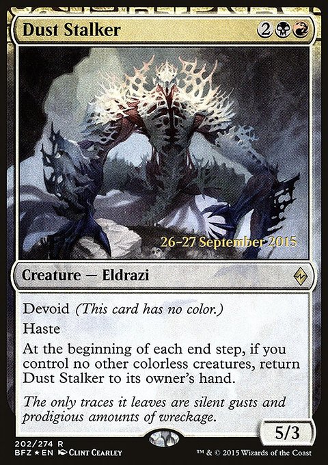 Dust Stalker, Battle for Zendikar Promos #202s, Magic: The Gathering card