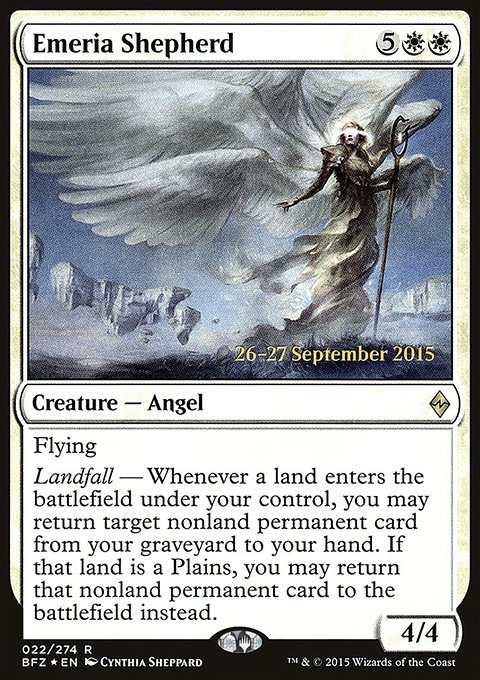 Emeria Shepherd, Battle for Zendikar Promos #22s, Magic: The Gathering card