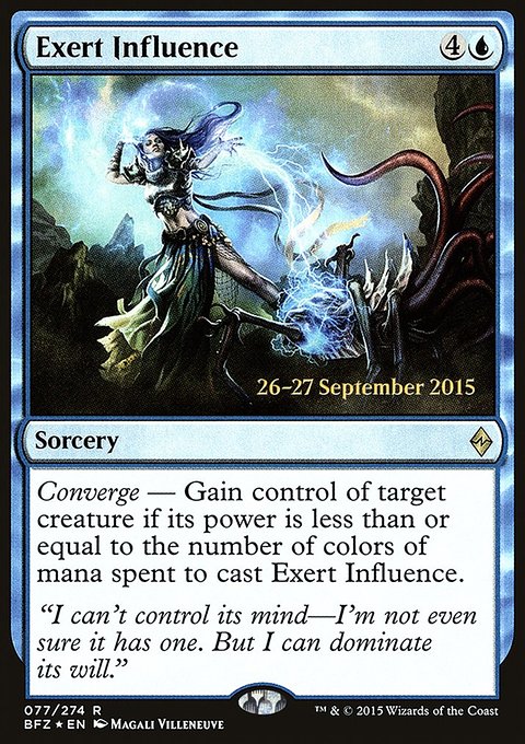 Exert Influence, Battle for Zendikar Promos #77s, Magic: The Gathering card