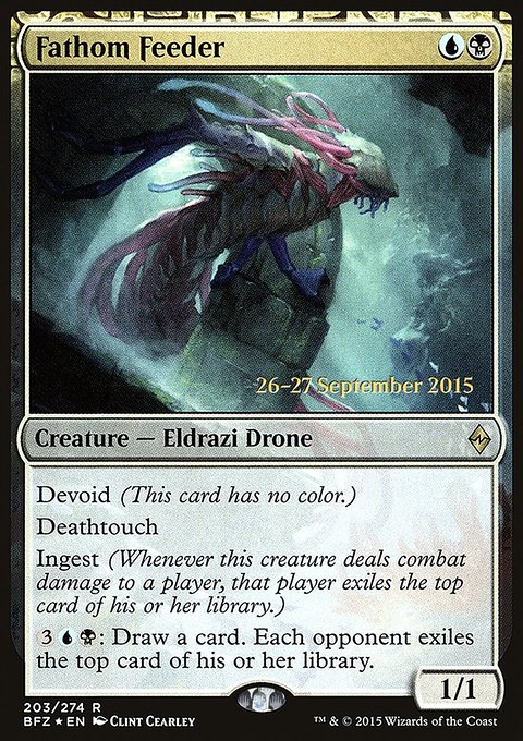 Fathom Feeder, Battle for Zendikar Promos #203s, Magic: The Gathering card