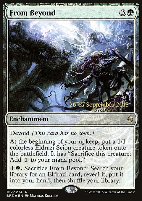 From Beyond, Battle for Zendikar Promos #167s, Magic: The Gathering card