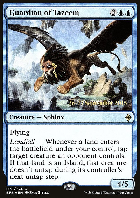 Guardian of Tazeem, Battle for Zendikar Promos #78s, Magic: The Gathering card