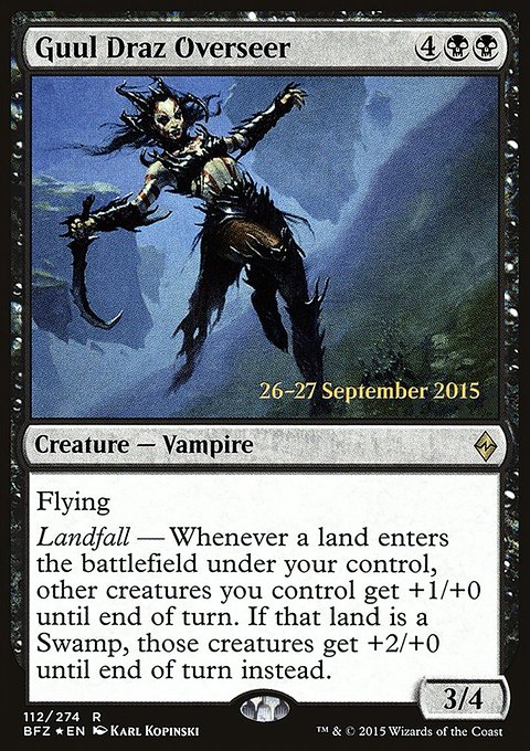 Guul Draz Overseer, Battle for Zendikar Promos #112s, Magic: The Gathering card