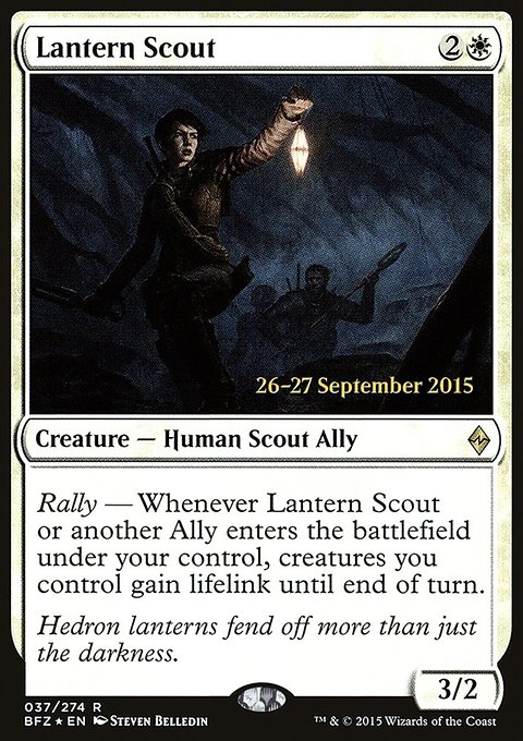Lantern Scout, Battle for Zendikar Promos #37s, Magic: The Gathering card