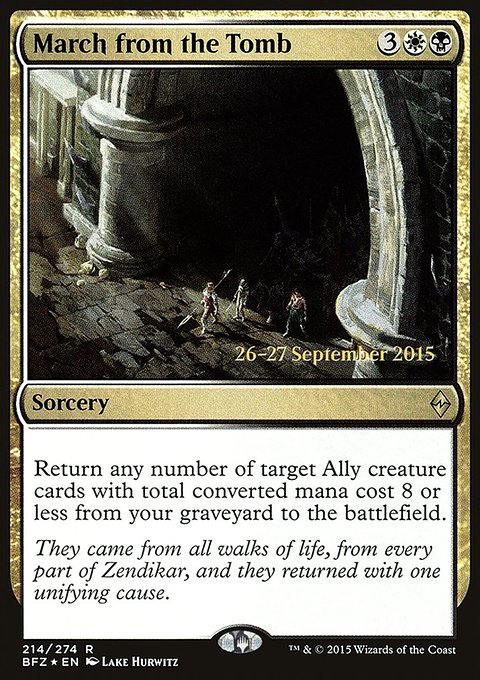 March from the Tomb, Battle for Zendikar Promos #214s, Magic: The Gathering card