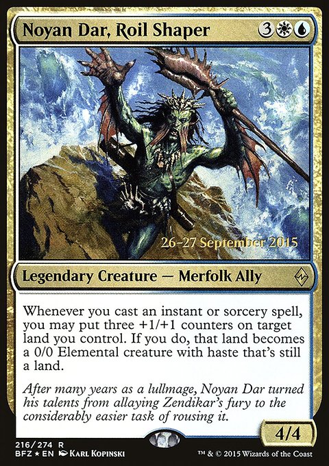 Noyan Dar, Roil Shaper, Battle for Zendikar Promos #216s, Magic: The Gathering card