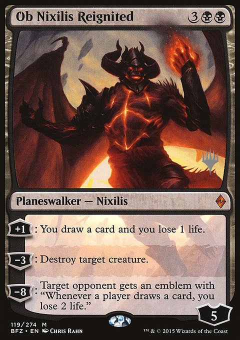 Ob Nixilis Reignited, Battle for Zendikar Promos #119p, Magic: The Gathering card