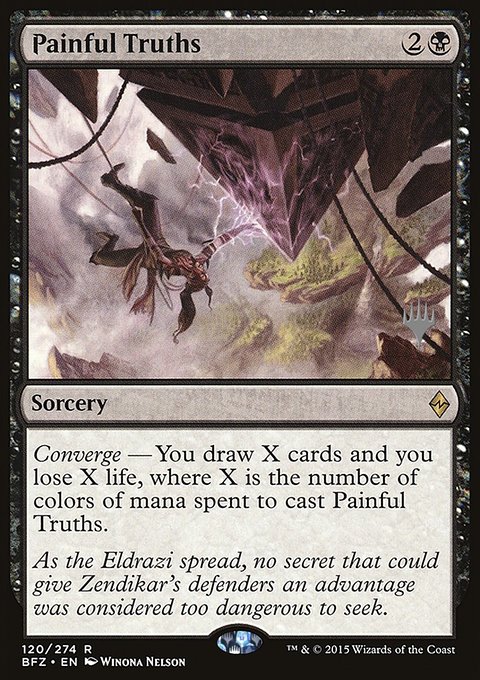 Painful Truths, Battle for Zendikar Promos #120p, Magic: The Gathering card