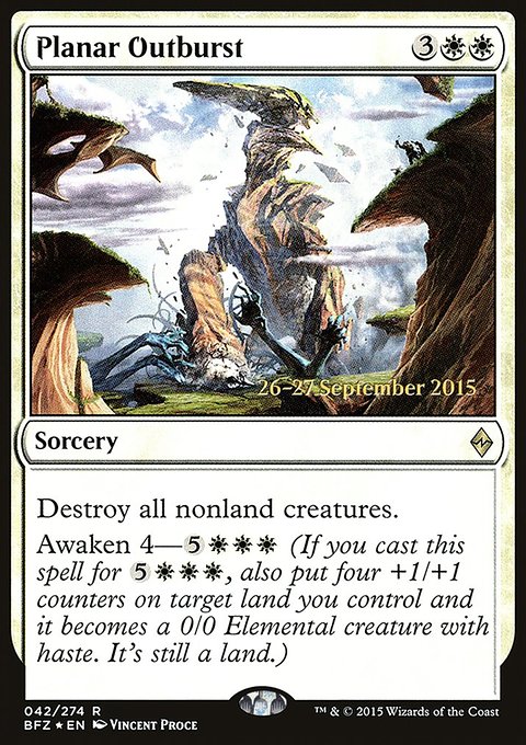 Planar Outburst, Battle for Zendikar Promos #42s, Magic: The Gathering card