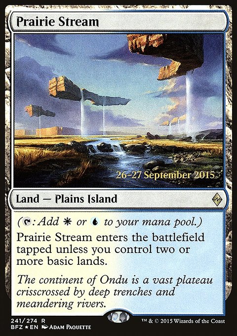 Prairie Stream, Battle for Zendikar Promos #241s, Magic: The Gathering card