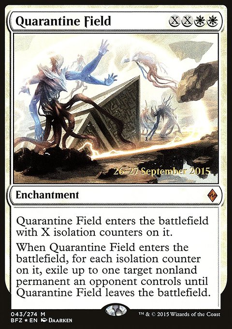 Quarantine Field, Battle for Zendikar Promos #43s, Magic: The Gathering card