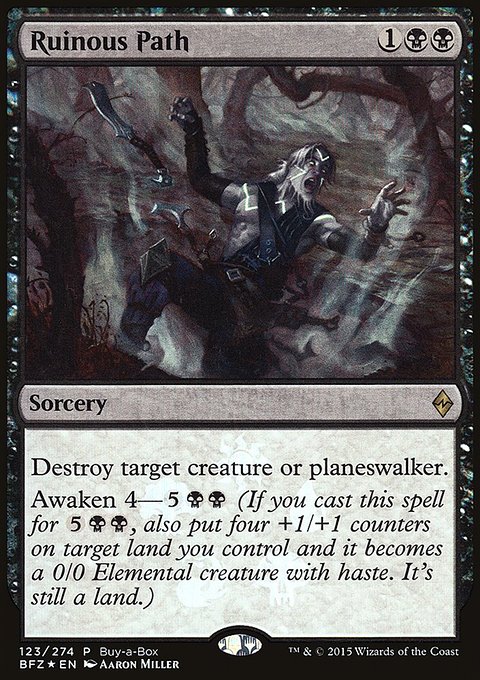 Ruinous Path, Battle for Zendikar Promos #123, Magic: The Gathering card