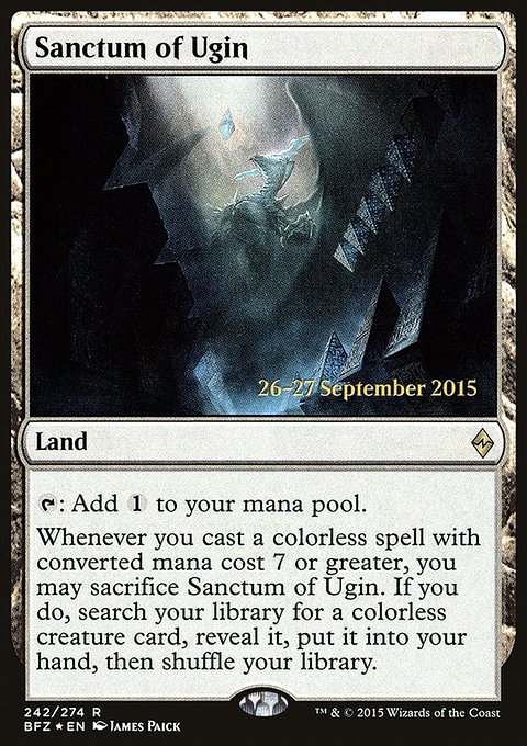 Sanctum of Ugin, Battle for Zendikar Promos #242s, Magic: The Gathering card
