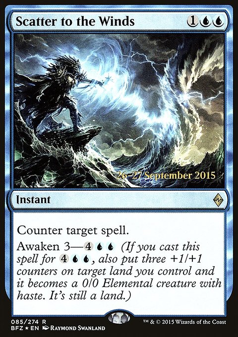 Scatter to the Winds, Battle for Zendikar Promos #85s, Magic: The Gathering card