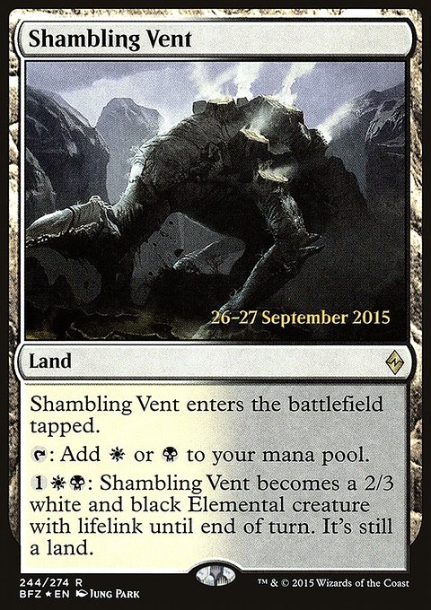 Shambling Vent, Battle for Zendikar Promos #244s, Magic: The Gathering card