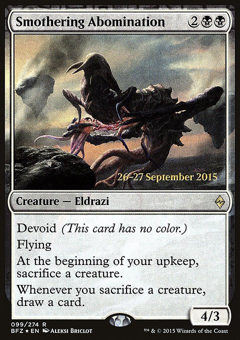 Smothering Abomination, Battle for Zendikar Promos #99s, Magic: The Gathering card
