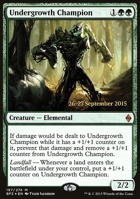 Undergrowth Champion, Battle for Zendikar Promos #197s, Magic: The Gathering card