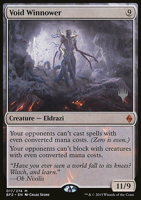 Void Winnower, Battle for Zendikar Promos #17p, Magic: The Gathering card