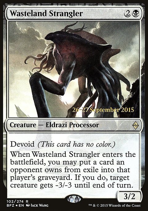 Wasteland Strangler, Battle for Zendikar Promos #102s, Magic: The Gathering card
