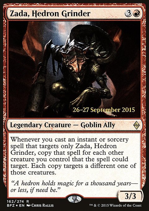 Zada, Hedron Grinder, Battle for Zendikar Promos #162s, Magic: The Gathering card