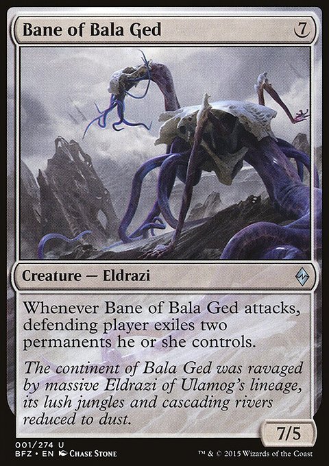 Bane of Bala Ged, Battle for Zendikar #1, Magic: The Gathering card