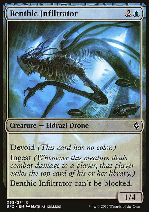 Benthic Infiltrator, Battle for Zendikar #55, Magic: The Gathering card