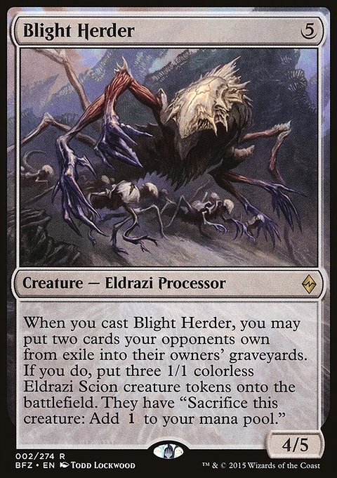 Blight Herder, Battle for Zendikar #2, Magic: The Gathering card