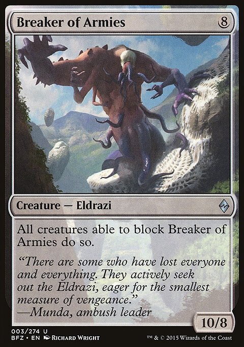 Breaker of Armies, Battle for Zendikar #3, Magic: The Gathering card