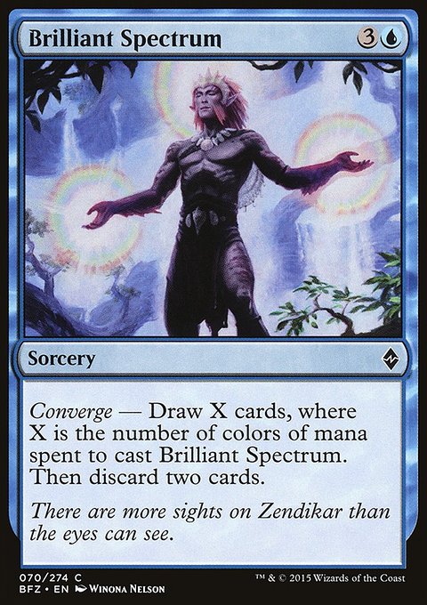 Brilliant Spectrum, Battle for Zendikar #70, Magic: The Gathering card